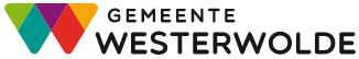 Logo van de gemeente Westerwolde: een kleurig en fleurig gebeuren, allemaal driehoekjes in felle kleuren.
